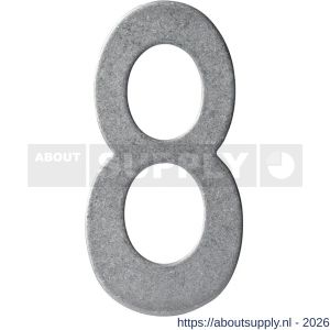 Intersteel 4020 huisnummer 8 150 mm RVS getrommeld - S26010832 - afbeelding 1
