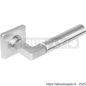 Intersteel 0378 deurkruk gatdeel Baustil op rozet verdekt 53x53x8 mm met nokken RVS - S26005250 - afbeelding 1