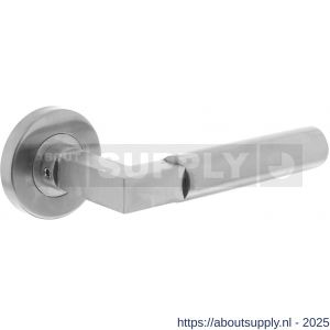 Intersteel Essentials 0379 deurkruk Baustil op rozet verdekt diameter 53x8 mm met nokken EN 1906/4 RVS - S26005254 - afbeelding 1