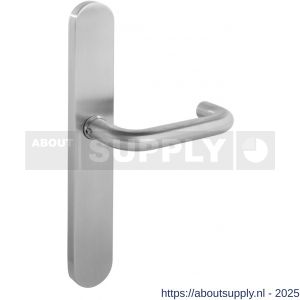 Intersteel 0579 deurkruk Rond op XL schild verdekt ovaal 278x40 mm blind RVS - S26005276 - afbeelding 1