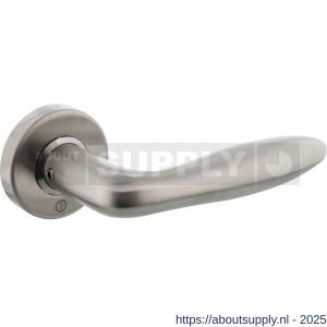 Intersteel Living 0587 deurkruk Jupiter op rozet verdekt diameter 53x10 mm RVS - S26000475 - afbeelding 1