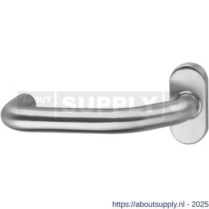 Intersteel 0602 deurkruk gatdeel Verkropt op rozet verdekt ovaal 65x30x10 mm RVS - S26000485 - afbeelding 1