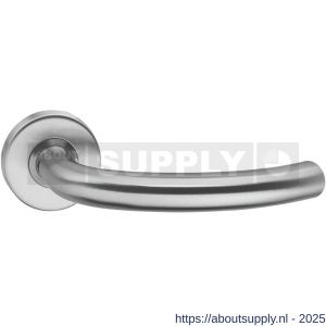 Intersteel 0605 deurkruk gatdeel Half rond op rozet verdekt diameter 53x10 mm RVS - S26000752 - afbeelding 1