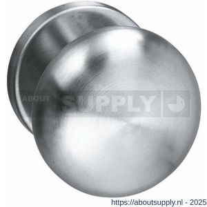 Intersteel 0610 deurkruk gatdeel Paddenstoel op rozet met ring RVS - S26000756 - afbeelding 1