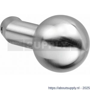 Intersteel 0614 deurkruk gatdeel Bol-schuin RVS - S26001459 - afbeelding 1