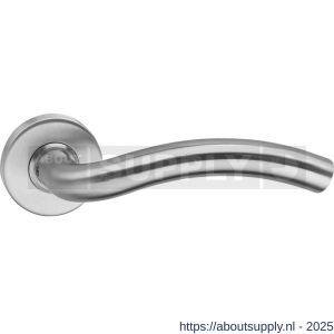 Intersteel 0616 deurkruk Lisa op rozet verdekt diameter 53x10 mm RVS - S26000493 - afbeelding 1