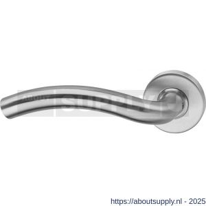Intersteel 0616 deurkruk gatdeel links Lisa op rozet verdekt diameter 53x10 mm RVS - S26000760 - afbeelding 1