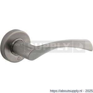 Intersteel 0619 deurkruk gatdeel rechts Vlinder op rozet verdekt diameter 53x10 mm RVS - S26000499 - afbeelding 1