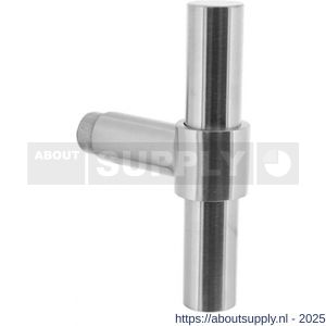 Intersteel 0633 deurkruk gatdeel T-recht model voor espagnolet RVS - S26005289 - afbeelding 1