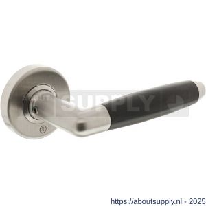 Intersteel Living 0640 deurkruk Combinatie op rozet verdekt diameter 53x10 mm RVS-zwart - S26007346 - afbeelding 1