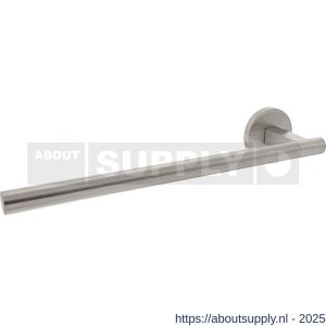 Intersteel 0719 deurkruk gatdeel links Shiraat by Grand en Johnson op rozet verdekt diameter 55x8 mm RVS - S26011293 - afbeelding 1