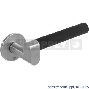 Intersteel Exclusives 0732 deurkruk Munnikhof Dock Black met rozet verdekt diameter 53x5 mm RVS - S26008436 - afbeelding 1