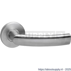 Intersteel 0906 deurkruk gatdeel rechts Blok op rozet verdekt diameter 55x8 mm met nokken RVS - S26007357 - afbeelding 1