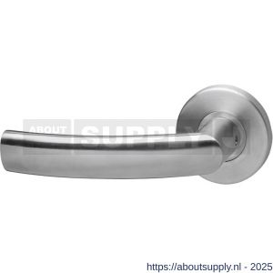 Intersteel 0906 deurkruk gatdeel links Blok op rozet verdekt diameter 55x8 mm met nokken RVS - S26007428 - afbeelding 1