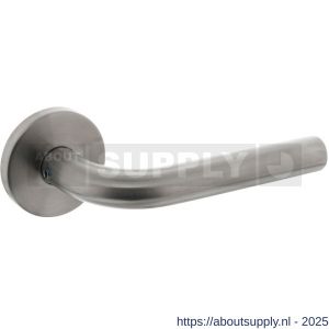 Intersteel 1010 deurkruk Recht op rozet verdekt diameter 55x8 mm met nokken EN 1906/3 RVS - S26005466 - afbeelding 1