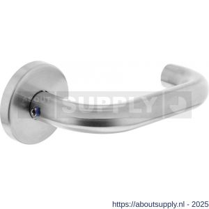 Intersteel 1011 deurkruk gatdeel rechts Rond op rozet verdekt diameter 55x8 mm met nokken EN 1906/3 RVS - S26005475 - afbeelding 1
