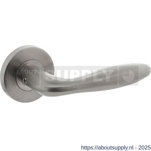 Intersteel Essentials 1013 deurkruk Jupiter op rozet verdekt diameter 55x8 mm met nokken EN 1906/3 RVS - S26005493 - afbeelding 1