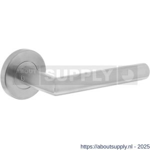 Intersteel 1234 deurkruk Jura Basic op rozet verdekt diameter 53x9 mm RVS - S26000594 - afbeelding 1