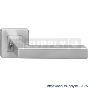 Intersteel 1249 deurkruk gatdeel Vierkant op rozet verdekt 53x53x8 mm met nokken RVS - S26000617 - afbeelding 1