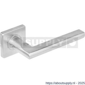 Intersteel Essentials 1252 deurkruk Hoek 90 graden-plat op rozet verdekt 53x53x8 mm met nokken RVS - S26005557 - afbeelding 1