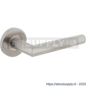 Intersteel 1272 deurkruk gatdeel rechts Jura op rozet verdekt diameter 53x8 mm met nokken EN 1906/4 RVS - S26005579 - afbeelding 1