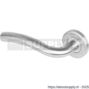 Intersteel 1275 deurkruk gatdeel links Lisa op rozet verdekt diameter 53x8 mm met nokken EN 1906/4 RVS - S26005606 - afbeelding 1