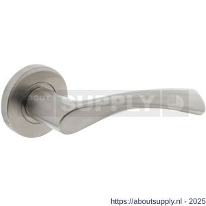 Intersteel 1279 deurkruk gatdeel rechts Vlinder op rozet verdekt diameter 53x8 mm met nokken EN 1906/4 RVS - S26001616 - afbeelding 1