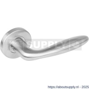 Intersteel 1281 deurkruk gatdeel rechts Jupiter op rozet verdekt diameter 53x8 mm met nokken EN 1906/4 RVS - S26001176 - afbeelding 1