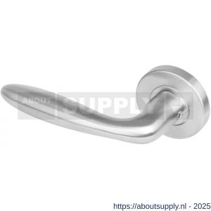 Intersteel 1281 deurkruk gatdeel links Jupiter op rozet verdekt diameter 53x8 mm met nokken EN 1906/4 RVS - S26001177 - afbeelding 1