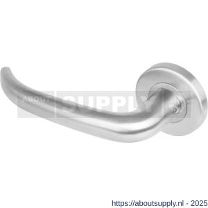 Intersteel 1282 deurkruk gatdeel links Sabel op rozet verdekt diameter 53x8 mm met nokken EN 1906/4 RVS - S26001619 - afbeelding 1