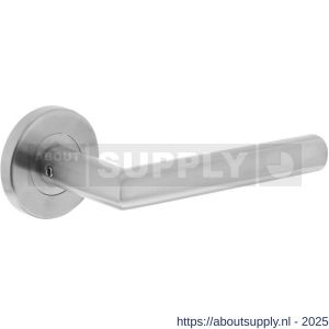 Intersteel 1317 deurkruk gatdeel rechts Jura op rozet verdekt diameter 55x8 mm met nokken EN 1906/4 RVS - S26000789 - afbeelding 1