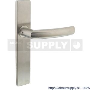 Intersteel 1327 deurkruk gatdeel rechts Blok op schild verdekt rechthoekig 219x40 mm met nokken blind RVS EN 1906/4 - S26005737 - afbeelding 1