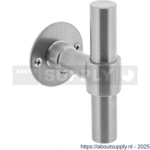 Intersteel 1671 deurkruk gatdeel T recht met rozet diameter 50x2 mm RVS - S26008526 - afbeelding 1