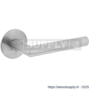 Intersteel Essentials 1840 deurkruk Jura op rozet verdekt met magneet diameter 55x3 mm met nokken RVS - S26007496 - afbeelding 1