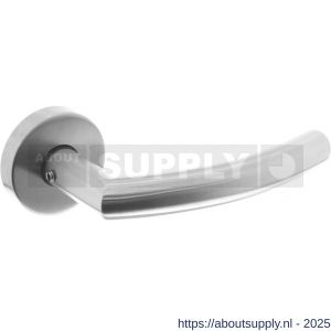 Intersteel Living 1953 deurkruk Half rond-90 graden met rozet verdekt ATP diameter 51x10 mm met nokken RVS - S26008542 - afbeelding 1