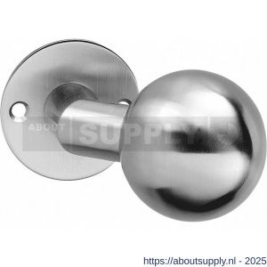 Intersteel 2165 knop bol-schuin vast op rozet plat 2 mm RVS - S26000999 - afbeelding 1
