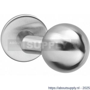 Intersteel 2165 knop bol-schuin vast op rozet verdekt 4 mm RVS - S26001000 - afbeelding 1