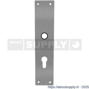 Intersteel 2688 schild renovatie rechthoekig 250x55x2 mm profielcilindergat 72 mm RVS - S26005855 - afbeelding 1