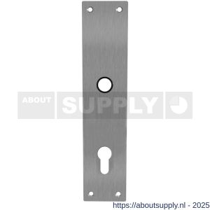 Intersteel 2688 schild renovatie rechthoekig 250x55x2 mm profielcilindergat 92 mm RVS - S26005856 - afbeelding 1