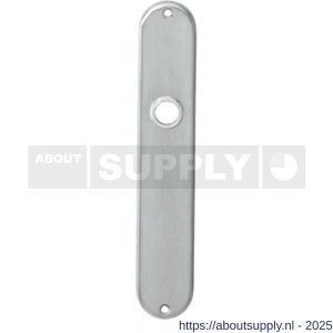 Intersteel 2694 langschild ovaal 220x41 mm sleutelgat 56 mm RVS - S26003035 - afbeelding 1