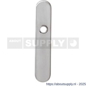 Intersteel 2696 schild ovaal verdekt 220x42 mm sleutelgat 56 mm RVS - S26007644 - afbeelding 1