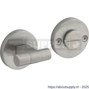 Intersteel 3175 WC-sluiting éénzijdig verdekt diameter 55x8 mm met stift 8x8mm knop op verdekte rozet RVS - S26011394 - afbeelding 1