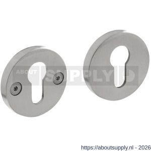 Intersteel 3175 cilinderrozetten éénzijdig verdekt diameter 55x8 mm met nokken diameter 8 mm RVS - S26011356 - afbeelding 1