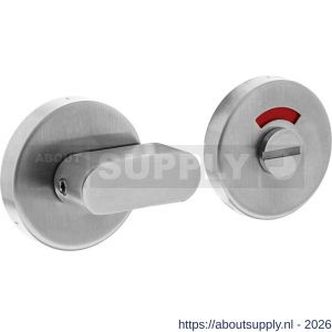 Intersteel Living 3401 WC-sluiting verdekt diameter 53x10 mm met comfortknop en stift 8x8 mm RVS - S26008552 - afbeelding 1