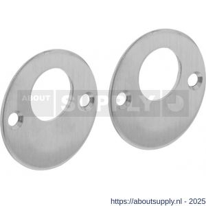 Intersteel 3409 rondcilinderrozetten diameter 50x2 mm RVS - S26011357 - afbeelding 1