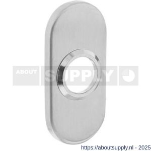 Intersteel 3418 rozetten verdekt ovaal 65x30x5 mm RVS - S26002495 - afbeelding 1