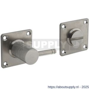 Intersteel Living 3419 WC-sluiting 42x42x2 mm met stift 8x8 mm RVS - S26002750 - afbeelding 1