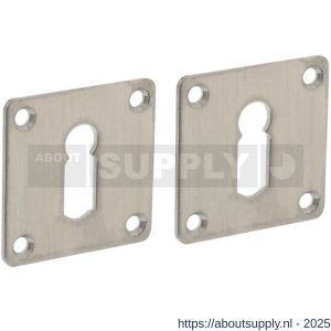Intersteel Essentials 3419 sleutelrozetten 42x42x2 mm RVS - S26011089 - afbeelding 1