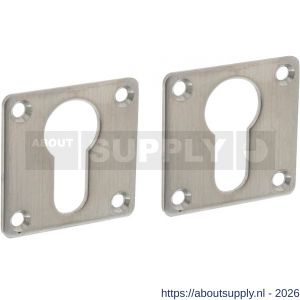 Intersteel Essentials 3419 cilinderrozetten 42x42x2 mm RVS - S26011090 - afbeelding 1