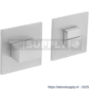 Intersteel Essentials 3424 WC-sluiting verdekt met magneet 55x55x3 mm met nokken en stift 8x8 mm RVS - S26008566 - afbeelding 1